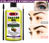 100% Pure Organic Castor Oil for Eyelashes ❤️ Eyebrows Hair Growth Body Care 🔥✅