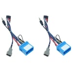 2X Adaptateur de Faisceau Câblage Stéréo Android 16 Broches pour ///