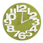3 D 8808 Design Horloge Murale Cuisine Faire Pilotée Vert/Blanc