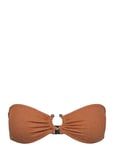 Gina Tricot Glitter Bikini Detail Top Brun