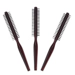 3pcs Blow Drying Brush Barber Brush Quiff Roller Brush Hair Salon Comb d