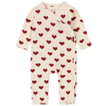 Konges Sløjd Minnie Newborn Onesie Gots - Amour Rouge | Röd | 6 months