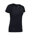 Under Armour Womens Rush Seamless T-Shirt Training Top 1351602 001 - Black Nylon - Size Small