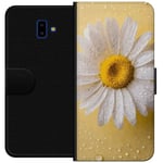 Lommeboketui til Samsung Galaxy J6+ med Porselensblomst motiv