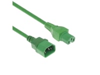 Act Powercord C14 - C15 Green 0.6 M (Ak5302)