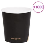 vidaXL papkrus 1000 stk. 120 ml sort