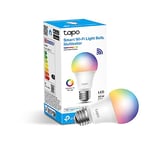 Tapo Smart Bulb, Multicolor Smart WiFi LED Light, E27, 8.3W, Works with Amazon Alexa(Echo and Echo Dot) and Google Home, Colour-Changeable, (Tapo L530E) [Energy Class F],Packaging may vary