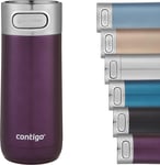 Contigo Luxe Autoseal Travel Mug, Stainless Steel Thermal Mug, Vacuum Flask, Lea