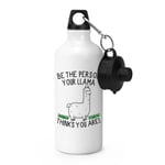 Be The Person Your Llama Thinks You Are Sports Water Bottle Crazy Lady Man Funny