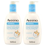 Aveeno Dermexa Cream Duo for Very Dry Itchy Skin 1L Mega Bundle