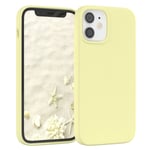 For Apple iPhone 12 Mini Silicone Cover Phone Case Protection Back Cover Yellow