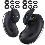 AhaStyle 6 Pairs Silicone Ear Tips for Samsung Galaxy Buds Live 2020, Replacement Accessories [Fit in The Case] Anti-Slip Earbuds Samsung Buds Live Wing Tips (Black)