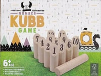 KUBB JEU TRADITIONNEL SCANDINAVE EN BOIS MASSIF AVEC NUMEROS - LOISIRS PLEIN AIR