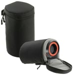 Navitech Black Lens Case For Nikon AF-S DX 18-300mm f/3.5-6.3 G ED VR Lens