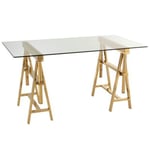 Bureau Design "Ajustable" 150cm Transparent