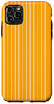 Coque pour iPhone 11 Pro Max Jaune moutarde rayé féminin Esthétique Preppy Stripes