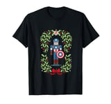 Marvel Holiday Christmas Avengers Captain America Nutcracker T-Shirt