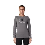 Fox Racing T- Shirt Atlas Ls Tech pour Femme Tendance, étain