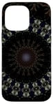 iPhone 14 Pro Max Dark Fantasy Mandala Pattern Beige And Blue Case