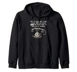 Funny Old Fashioned Rotary Telephone, Rotary Dial phone, Zip Hoodie