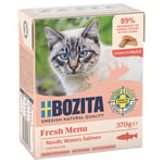 Bozita Chunks -säästöpakkaus 48 x 370 g - in Gravy: lohi