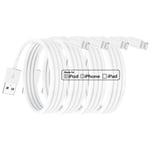4 Pack Apple MFi Certified iPhone Charger 1M, Short Lightning Cable 1 metres Fast Charging Cord for Apple iPhone12/12mini/iPhone 11/11 Pro/11 Pro Max/X/XS/XR/XS Max /8/8 Plus iPad Airpods