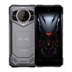 DOOGEE S200 Rugged -puhelin, 12 Gt + 256 Gt, sivusormenjälki, 6,72 tuuman Android 14 Dimensity 7050 Octa Core 2,6 GHz, Verkko: 5G, OTG, NFC (tummanharmaa)