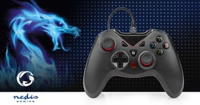 Ultimate USB Wired Game Controller Gamepad Joypad for Laptop PC Computer Black