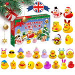 2024 Rubber Duck Christmas Advent Doll Arrival Calendar Contains 24 Pcs Gifts