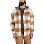 Carhartt Men's Relaxed Fit Fleece Pullover Jacket, Brown, L