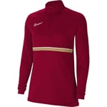 Nike Sweat d'entraînement pour femme Academy 21 Drill Top, Femme, CV2653-677, Rouge/blanc/or jersey, xs