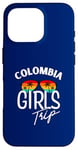 Coque pour iPhone 16 Pro Colombia Girls Trip Travel Vacation Femmes Colombie