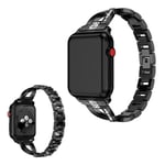 Apple Watch Series 5 40mm strassikoristeinen kellonauha - Musta