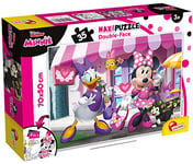 Liscianigiochi- Disney Junior Mickey & Friends LISCIANI Recto/Verso MINNIE-74136, 74136, Puzzle Double Face 35 pièces Minnie