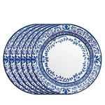 Corelle 3129A 6-Piece Chip Resistant Dinnerware Set, Glass, Portofino, Blue