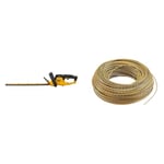 DEWALT DCM563PB-GB 18 V XR Hedge Trimmer, Bare Unit, Yellow & dt20651-qz-pezzo Wire, 2 mm x 68.6 m for Brushcutter Dewalt dcm561p1 dcm561pb and