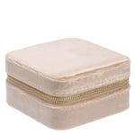 DARK Velvet Jewellery Box Mini Sparkled Champagne