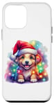 Coque pour iPhone 12 mini Motif chien de Noël mignon pour bébé chiot