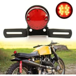 Motorcykel Bakljus 30 LED Integrerad Nummerplåt Bakbromslampa för Cafe Racer Chopper Bobber Street Bike Scooter Cruiser ATV Off-Road