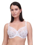 Chantelle Womens Champs Elysées 3 Section Bra - White material_nylon - Size 38F