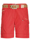 Killtec G.I.G.A DX Hira Shorts décontractés avec ceinture Femme rouge moderne FR : M (Taille Fabricant : 40)