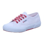 Superga Unisex 2750-cotcontrastu Trainers, White White Pink Extase A0e, 10 UK