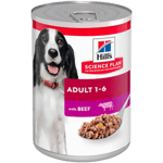 Adult Delicious Beef Canned - Wet Dog Food 370 g x 12 - Hund - Hundefôr - Våtfôr - Hills Science Plan