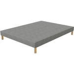 Elite Mattress - First Sommier 120x200 Tapissier Gris