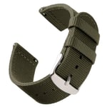 Bofink® Nordic Nylon Strap för TicWatch C2 Onyx - Armé