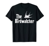 Mens The Birdwatcher Swallow Bird Funny Birds Watcher Birding T-Shirt