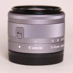 Canon Used EF-M 15-45mm f/3.5-6.3 IS STM Zoom Lens Silver