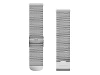 Garmin Quick Release Band - Klockräm För Smart Klocka - 125-197 Mm - Silver Milanese - För Approach S40  Forerunner 245, 55, 645  Venu  Vívoactive 3  Vívomove 3, Hr, Luxe, Style