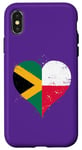 iPhone X/XS Vintage Flag in Heart for Jamaica Poland A Jamaican Polish Case