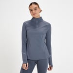 MP Women's Velocity Ultra Reflective 1/4 Zip Top - Shadow Blue - XS